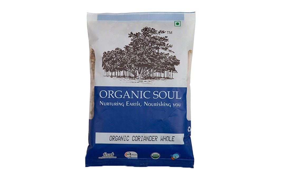 Organic Soul Organic Coriander Whole    Pack  100 grams